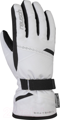 Перчатки лыжные Reusch Hannah R-Tex XT / 6031213 1101 (р-р 8.5, White/Black)