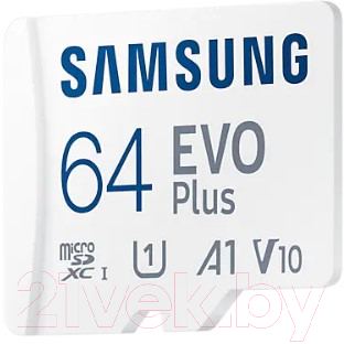 Карта памяти Samsung EVO Plus microSD UHS-I 64GB (MB-MC64KA/RU)