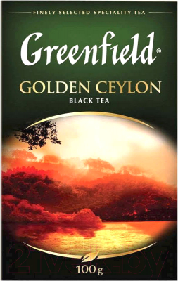 Чай листовой GREENFIELD Golden Ceylon черный (100г)