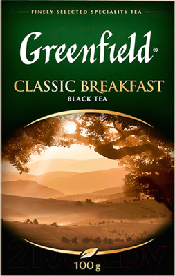 Изображение товара Чай листовой GREENFIELD Classic Breakfast черный (100г)