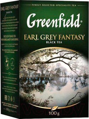 Чай листовой GREENFIELD Earl Grey Fantasy черный (100г)