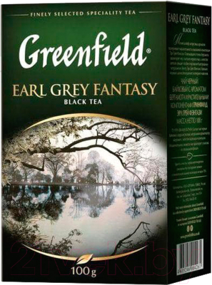 Чай листовой GREENFIELD Earl Grey Fantasy черный (100г)