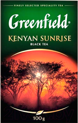 Чай листовой GREENFIELD Kenyan Sunrise черный (100г)