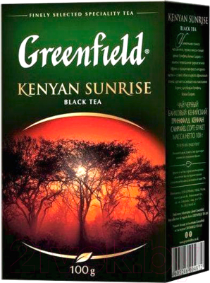 Чай листовой GREENFIELD Kenyan Sunrise черный (100г)
