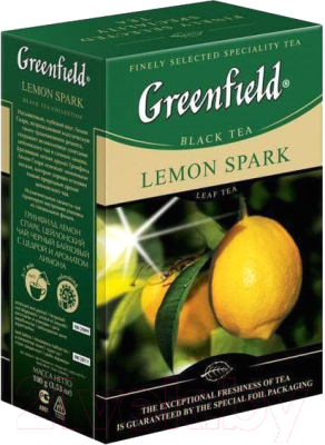 Чай листовой GREENFIELD Lemon Spark (100г)