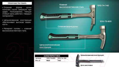 Молоток Sturm! 1010-74-740