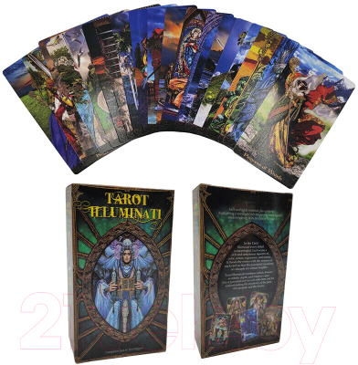 Изображение товара Гадальные карты Lo Scarabeo Dunne/Huggens Illuminati Tarot Kit / KIT24