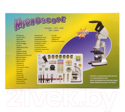 Микроскоп оптический Наша игрушка Юный исследователь / STX-1200