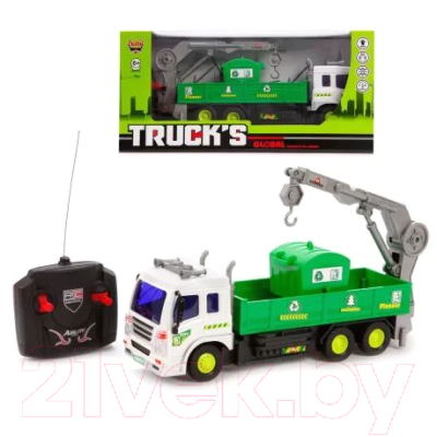 Изображение товара Радиоуправляемая игрушка Наша игрушка Грузовик с крановой установкой / 958-34