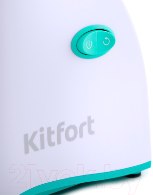 Мясорубка электрическая Kitfort KT-2111-3 (белый/бирюзовый)