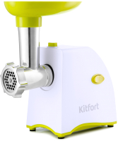 Мясорубка электрическая Kitfort KT-2111-2 (белый/салатовый) - 