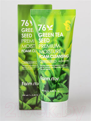 Пенка для умывания FarmStay Pure Cleansing Foam Green Tea Seed (180мл)