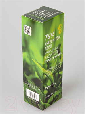 Пенка для умывания FarmStay Pure Cleansing Foam Green Tea Seed (180мл)