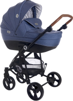 

Детская универсальная коляска Lorelli, Crysta 3 в 1 Denim Blue / 10021732195