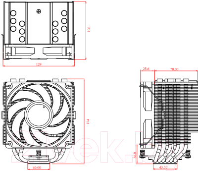 Кулер для процессора ID-Cooling SE-226-XT ARGB