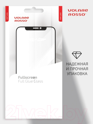 Защитное стекло для телефона Volare Rosso Fullscreen Full Glue Light для Realme C11 2021 (черный)