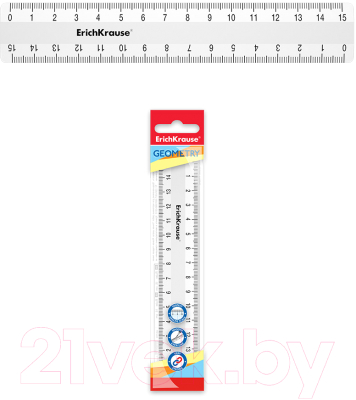 Изображение товара Линейка Erich Krause Classic / 53871 (белый)