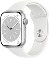 Умные часы Apple Watch Series 8 GPS 45mm / MP6Q3 (серебристый, ремешок M/L) - 