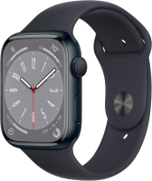 Умные часы Apple Watch Series 8 GPS 45mm A2771 MNUL3 / MNUJ3 / MNP13 (Midnight) - 