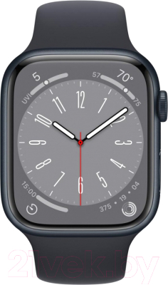 Умные часы Apple Watch Series 8 GPS 45mm A2771 MNUL3 / MNUJ3 / MNP13 (Midnight)