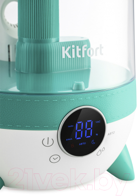 Ультразвуковой увлажнитель воздуха Kitfort KT-2829-3 (белый/бирюзовый)