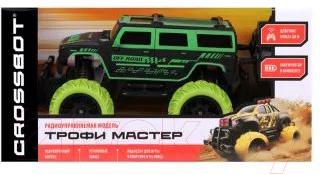 Радиоуправляемая игрушка Crossbot Джип Трофи Герой / 870594 (зеленый)