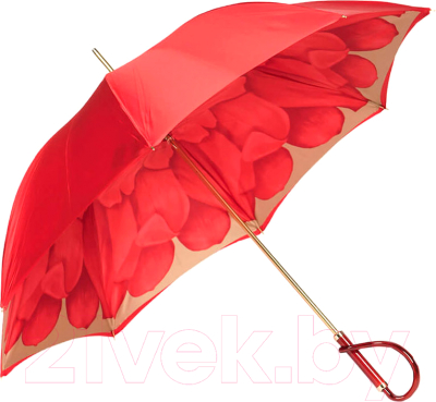 Зонт-трость Pasotti Rosso Georgin Coral Plastica