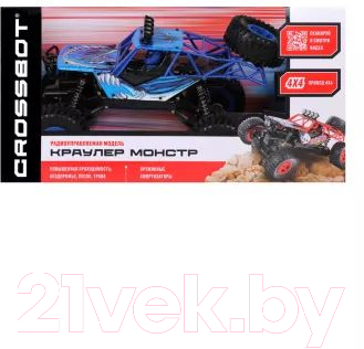 Радиоуправляемая игрушка Crossbot Краулер Монстр / 870606 (синий)