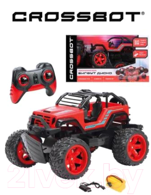 Радиоуправляемая игрушка Crossbot Бигфут Диско / 870614 (красный)