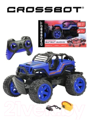 Радиоуправляемая игрушка Crossbot Бигфут Диско / 870615 (синий)