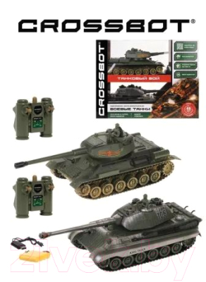 Набор радиоуправляемых игрушек Crossbot Танковый бой Т-34 СССР / 870622