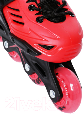 Роликовые коньки Powerslide 2021 Khaan Junior LTD / 940671 (р-р 35-38, Black/Red)