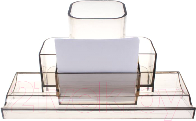 Изображение товара Органайзер настольный Darvish Башня / DV-7563 (дымчатый)