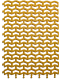 Коврик грязезащитный Пластизделие Пила мини 61х43 (золото) - 