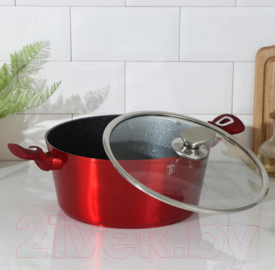 Набор кухонной посуды Berlinger Haus Burgundy Metallic Line BH-1222