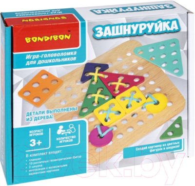 Развивающая игра Bondibon Зашнуруйка / ВВ4860