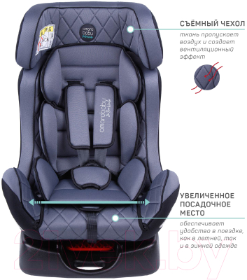 Автокресло Amarobaby Professional / AB212005PSCh/11 (серый/черный)