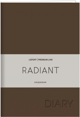 Ежедневник Канц-Эксмо Radiant Soft Touch / ЕКР62215201 (152л, коричневый)