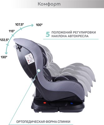 Автокресло Amarobaby Safety / AB212004SChS/09 (черный/серый)