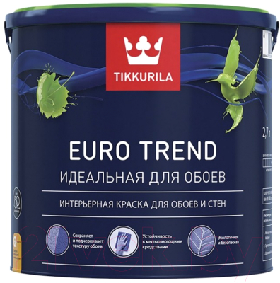 Изображение товара Краска Tikkurila Euro Trend A (2.7л, матовый)