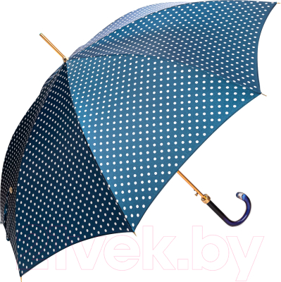 Зонт-трость Pasotti Uno Dots Blu/White Plastica