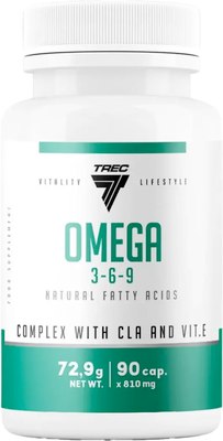 Жирные кислоты Trec Nutrition Omega-3-6-9 (90 капсул) - 