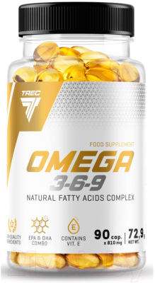 Жирные кислоты Trec Nutrition Omega-3-6-9 (90 капсул)