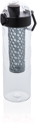 Бутылка для воды Xindao Honeycomb / P436.261 (прозрачный/черный)