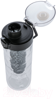 Бутылка для воды Xindao Honeycomb / P436.261 (прозрачный/черный)