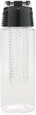 Бутылка для воды Xindao Lockable / P436.545 (прозрачный/темно-серый)