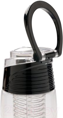 Бутылка для воды Xindao Lockable / P436.545 (прозрачный/темно-серый)