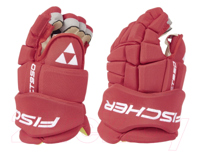 Перчатки хоккейные Fischer Ct950 Pro Glove Red / H03721 (р.13)
