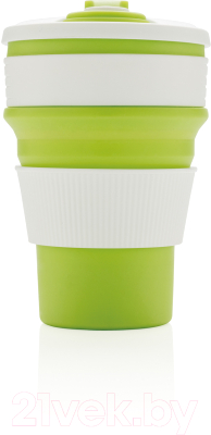 Изображение товара Термокружка Xindao P432.607 (складная, зеленый/белый)