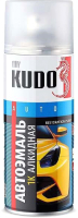 Эмаль автомобильная Kudo 1015 / KU4090 (520мл, красный) - 